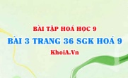 Bài 3 trang 36 SGK Hoá 9: Muối Natri Clorua NaCl và Muối Kali Nitrat KNO3